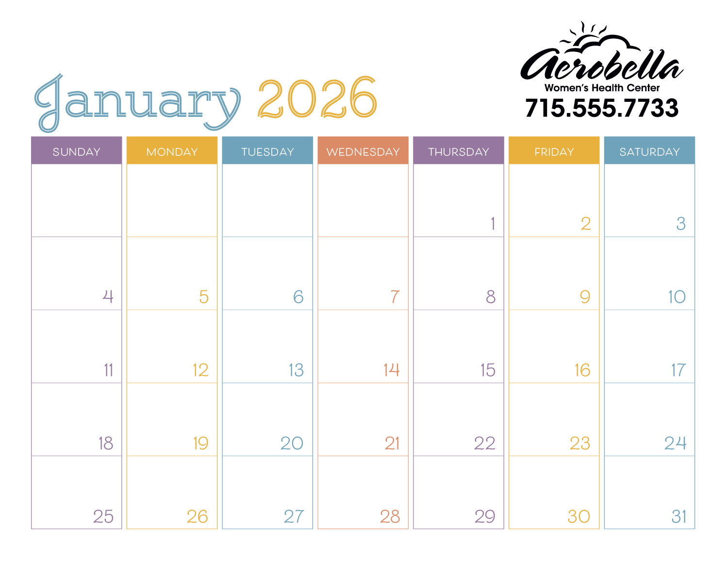 Triumph® Small Monthly Desk Pad