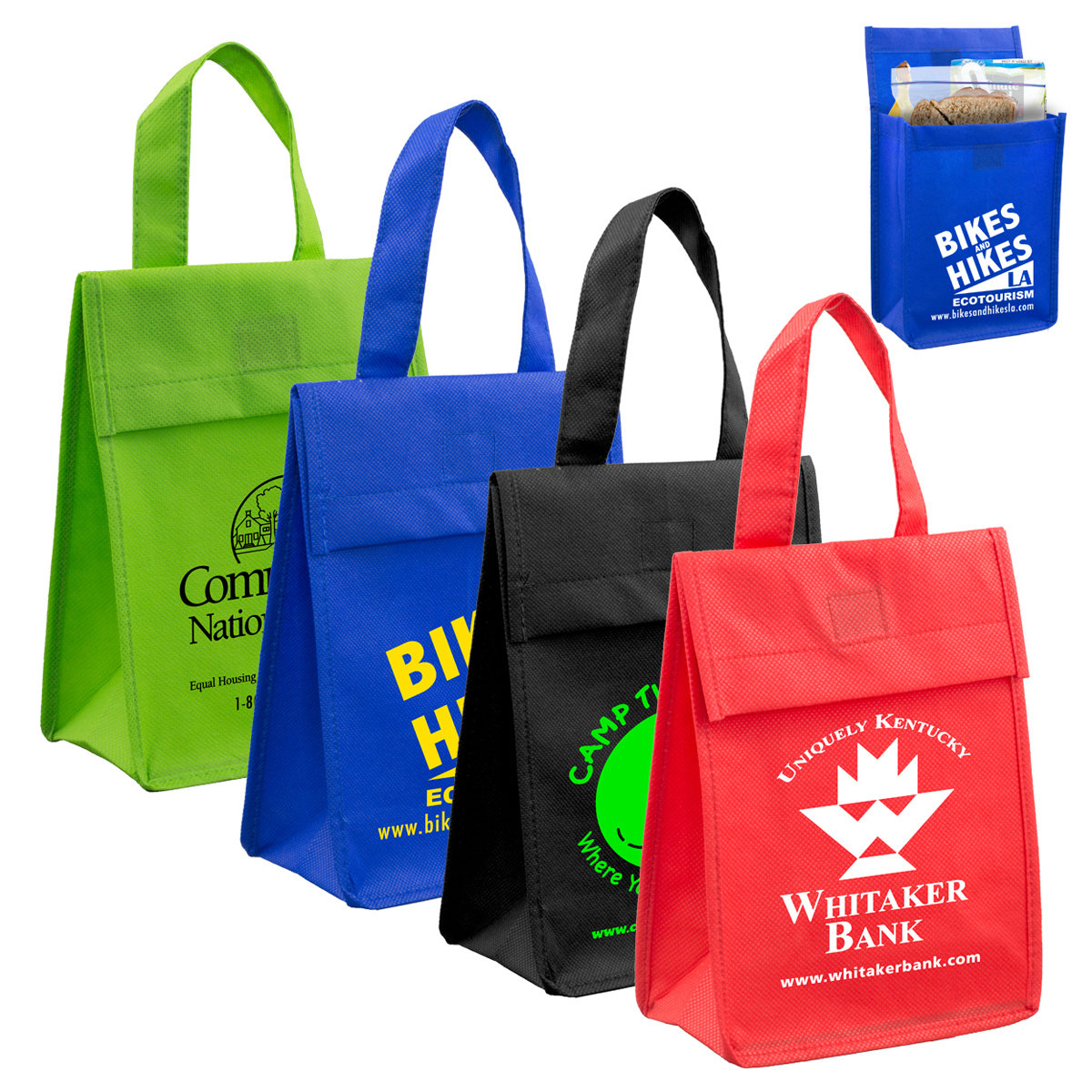80GSM Non-Woven 'Bag-it' Value Priced Lightweight Lunch Tote