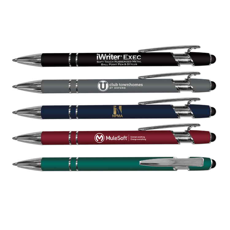 iWriter Exec Rubberized Metal Stylus Pen