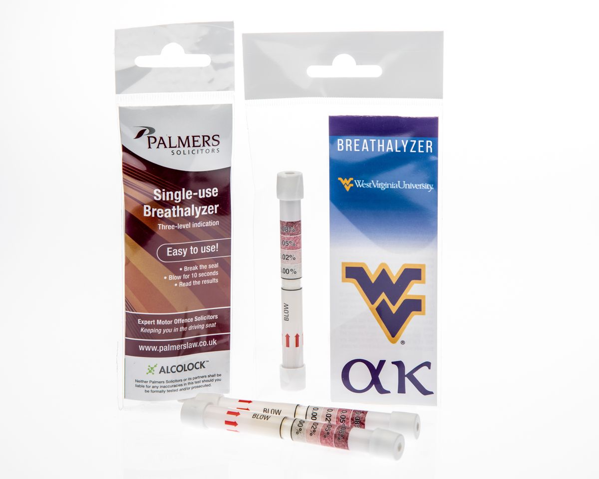 Single-Use Breathalyzer with Custom Printed Insert
