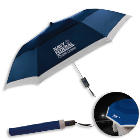 The Vented Lifesaver Windproof Auto Open Safety Umbrella