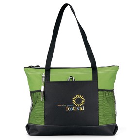 Select Zippered Tote - Apple Green
