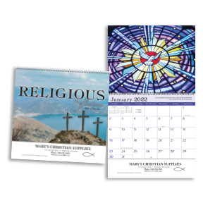 Religious Reflections Wall Calendar - Stapled