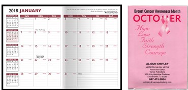 Customized Full-Color Digital 7" x 10" Monthly Planner