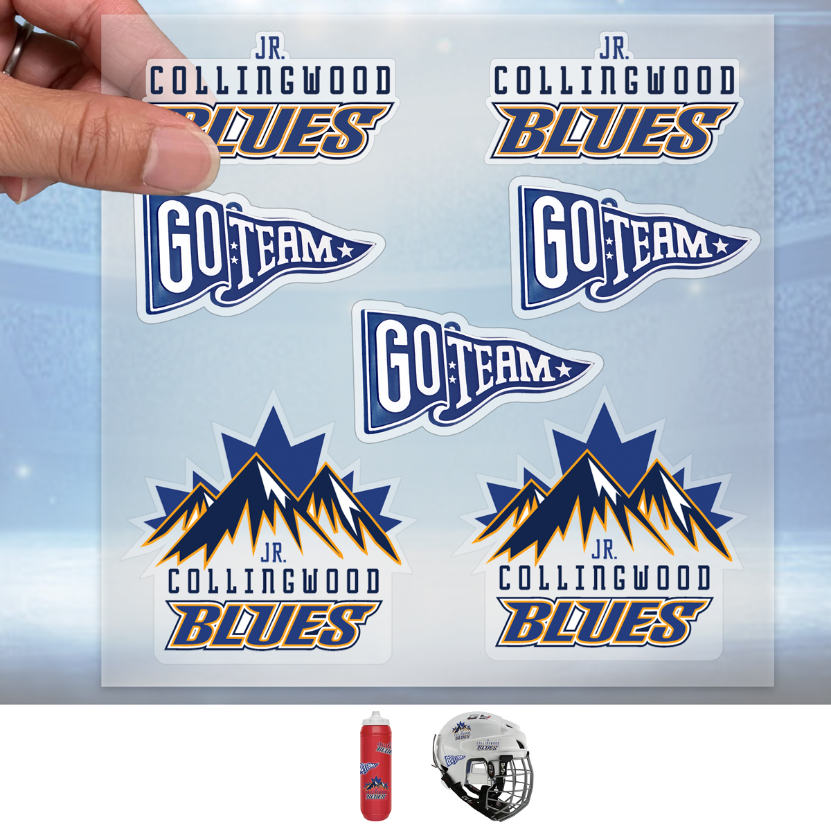 “CUSTOMCUT™” Clear Decal 6” x 8” Full Color Custom Shape Removable Vinyl Sticker Sheets