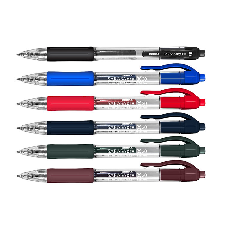 Zebra Sarasa Dry X-20 Retractable Gel Pen